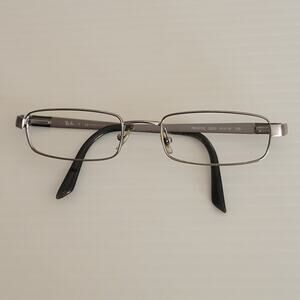 Ray-Ban RB6076 2553 Eyeglasses, Silver Rectangular, Frames Only 51-19-135